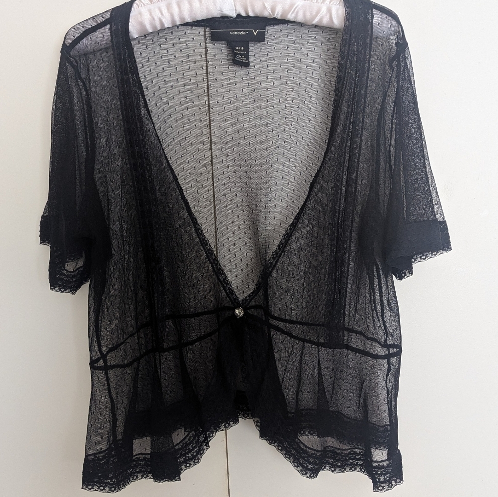 Sheer Lace Cardigan